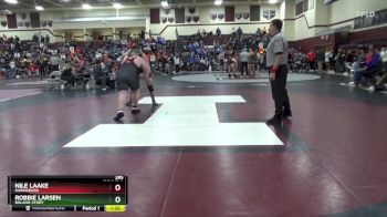 285 lbs Round 3 - Nile Laake, Harrisburg vs Robbie Larsen, Roland-Story