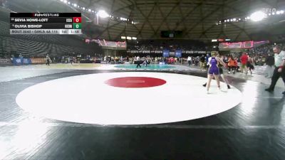 Girls 4A 115 lbs Champ. Round 1 - Sevia Howe-Lott, Issaquah (Girls) vs Olivia Bishop, Redmond (Girls)