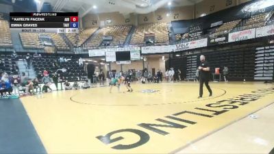 110 lbs Champ. Round 1 - Katelyn Faczak, Adams State vs Emma Graves, Tarleton State