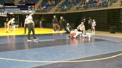 65 lbs Consy Pigtails - Logan Ritchey, Central York vs Mason McGowan, Penncrest