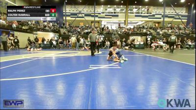 64 lbs Consi Of 8 #2 - Ralph Perez, Cowboy Wrestling Club vs Colten Sumrall, Harrah Little League Wrestling