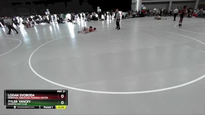 126 lbs Cons. Round 4 - Tyler Yancey, Spartan Mat Club vs Logan Svoboda, Nebraska Wrestling Training Center