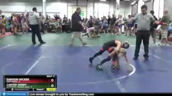 56 lbs Round 5 (8 Team) - Dawson Wicker, Ohio Dawgz vs Carter Hardy, U2 Upstate Uprising Gold