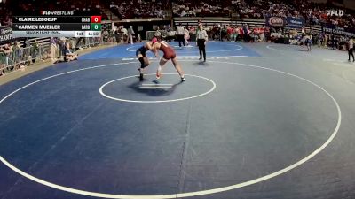 G 120 lbs Quarterfinal - Carmen Mueller, Baton Rouge Girls vs Claire Leboeuf, Chalmette Girls