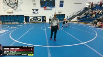 126 lbs Champ. Round 1 - Kaden Matthiesen, Worland Middle School vs Ethan Haslem, Rocky Mountain Middle School