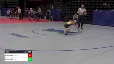 61 lbs Semifinal - Allison Krantz, Newark, DE vs Kara Shaffer, Rimersburg, PA