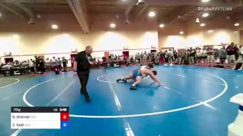 70 kg Round Of 32 - Blaine Brenner, Gopher Wrestling Club - RTC vs Zach Keal, West Point Wrestling Club