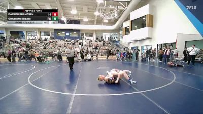 120 lbs Round 3 - Daxten Frandsen, 1A - Panguitch vs Grayson Skeem, Fremont Wrestling Club