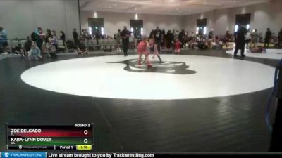 95 lbs Round 2 - Zoe Delgado, FL vs Kara-Lynn Dover, GA