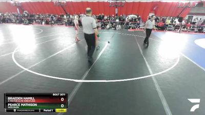 92 lbs Champ. Round 2 - Braeden Hamill, X-Factor Elite Wrestling vs Pearce Mathison, Wisconsin