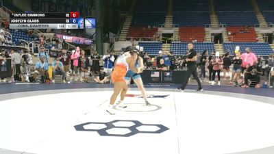155 lbs Cons. Quarters - Jaylee Simmons, Oklahoma vs Josylyn Glass, California