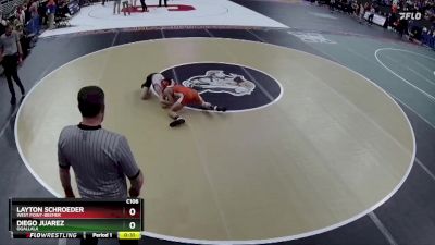 Cons. Round 2 - Layton Schroeder, West Point-Beemer vs Diego Juarez, Ogallala