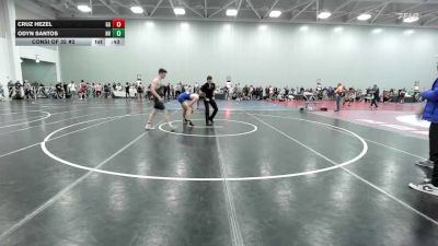 145 lbs Consi Of 32 #2 - Cruz Hezel, GA vs Odyn Santos, NV