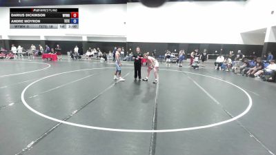 132 lbs Darius Dickinson, Team Wyoming White vs Andre Moyron, Team Texas