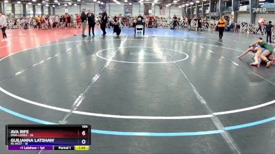 104 lbs Rd# 3- 11:30am Friday - Guilianna Latshaw, PA WEST vs Ava Rife, Iowa Ladies