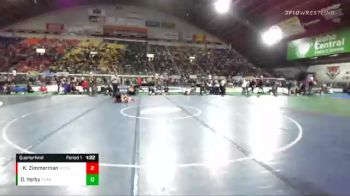 G 106 lbs Quarterfinal - Keira Zimmerman, Moscow (Girls) vs Dahlia Yerby, Emmett (Girls)