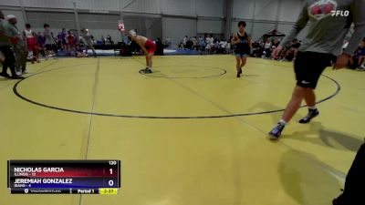 120 lbs Semis & 3rd Wb (16 Team) - Nicholas Garcia, Illinois vs Jeremiah Gonzalez, Idaho