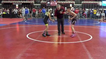 74/81 Cons. Round 1 - Sebastian Mckenzie, Cut Bank vs Santiago Piplica, Riverton USA Wrestling