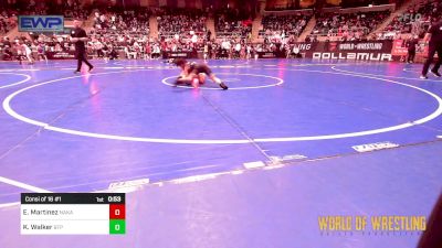 90 lbs Consi Of 16 #1 - Emmanuel Elijah Martinez, Nakamura Wrestling vs Kayden Walker, Tulsa Blue T Panthers