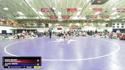 191 lbs 1st Place Match - Julia Richey, Simon Fraser University vs Alivia White, Iowa