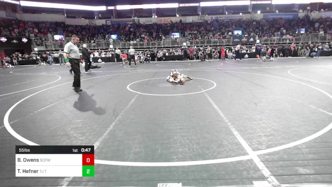 55 Lbs Round Of 16 - Brody Owens, South Central Punisher Wrestling Club 