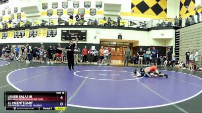 87 lbs Quarterfinal - Javier Salas Iii, Bulldog Premier Wrestling Club vs Cj Mcentegart, Contenders Wrestling Academy