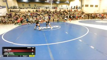 133 lbs Semifinal - Joe Pins, Wartburg vs Jake Mora, Elmhurst College