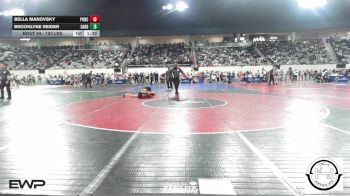 128 lbs Round Of 32 - Haylie Miller, Duncan Lady Demons vs Cara Prock, Warner Girls