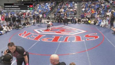 120 lbs Consolation - Lazarus McEwen, WA vs Chase Karenbauer, PA