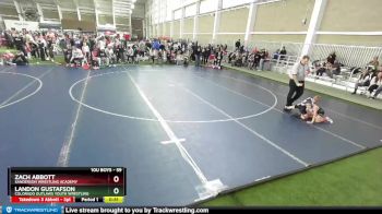 59 lbs Cons. Round 3 - Landon Gustafson, Colorado Outlaws Youth Wrestling vs Zach Abbott, Sanderson Wrestling Academy