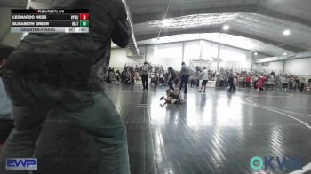 55 lbs Quarterfinal - Leonardo Hess, Verdigris Youth Wrestling vs Elisabeth Greer, Heat