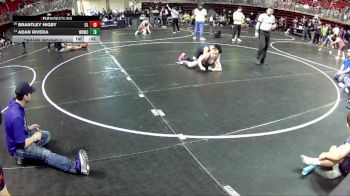 140 lbs Champ. Round 2 - Brantley Higby, Clarkson Leigh vs Adan Rivera, Wood River Wrestling Club