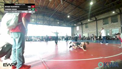 80 lbs Semifinal - Ryker Hushbeck, Verdigris Youth Wrestling vs Carsen Higgs, Claremore Wrestling Club