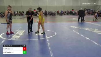 130 lbs Quarterfinal - Blest Woods, Nm Beast vs Jameson Wheeler, Pikes Peak Warriors