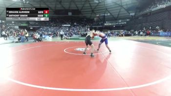 Boys 3A 157 lbs Cons. Round 2 - Anthony Simon, Roosevelt vs Ibrahim Alrheem, Garfield