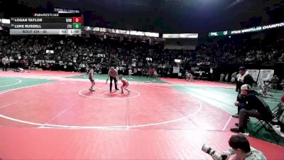 85 lbs Cons. Round 2 - Logan Taylor, BOM2 vs Luke Russell, JTCA