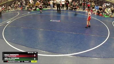 54 lbs Champ. Round 1 - Maui Takemoto, Team Pride Academy vs Wells Cochran, Uintah Wrestling