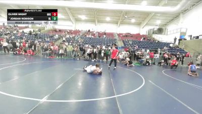 96 lbs Champ. Round 2 - Jordan Robison, Westlake vs Oliver Wight, Northside Wrestling Club