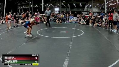 60 lbs Round 5 (8 Team) - Sal Rizzo, Grit Mat Club vs Willow Kerr, Dueling Bandits