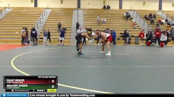 197 lbs 1st Place Match - Ibrahim Ameer, Cloud County vs Isaac Grams, Saint Cloud State