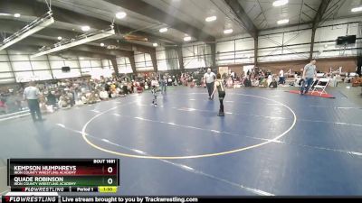 95 lbs 1st Place Match - Quade Robinson, Iron County Wrestling Academy vs Kempson Humphreys, Iron County Wrestling Academy