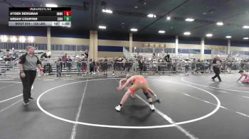 126 lbs Semifinal - Ayden Bergman, Immortal Athletics vs Urijah Courter, Sebolt