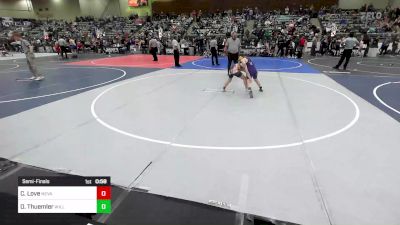 87 lbs Semifinal - Camden Love, Nevada Elite vs Oliver Thuemler, Willows Wrestling