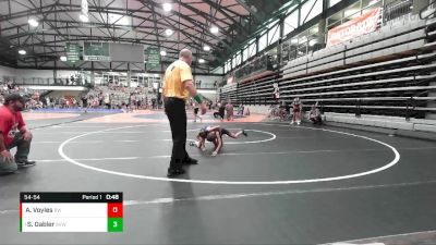 54-54 lbs Round 1 - Sloane Gabler, Sauk Valley Wrestling vs Ava Voyles, Bulls WC