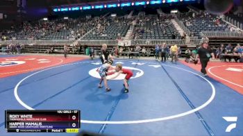 57 lbs 1st Place Match - Roxy White, Thermopolis Wrestling Club vs Harper Mamalis, Green River Grapplers Wrestling