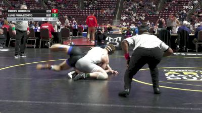 189 lbs First Round - Emery Johnson, Reynolds vs Luke Fugazzotto, Northwestern Leh