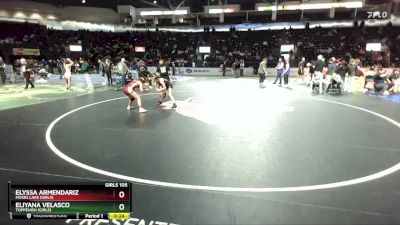 Girls 105 lbs Cons. Round 4 - Elyssa Armendariz, Moses Lake (Girls) vs Eliyana Velasco, Toppenish (Girls)