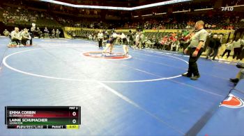 235 Class 1 lbs Cons. Round 2 - Emma Corbin, El Dorado Springs vs Lainie Schumacher, Lexington