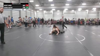 144 lbs Round 7 (10 Team) - Basit Amid, Mat Assassins Black vs Jesse Gatto, CTWHALE Green