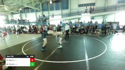 190 lbs Quarterfinal - Dylan Henry, San Clemente YW vs Mason Shultz, Sisseton HS